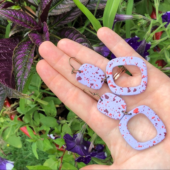 Handmade Polymer Clay earrings - Picture 3 of 4